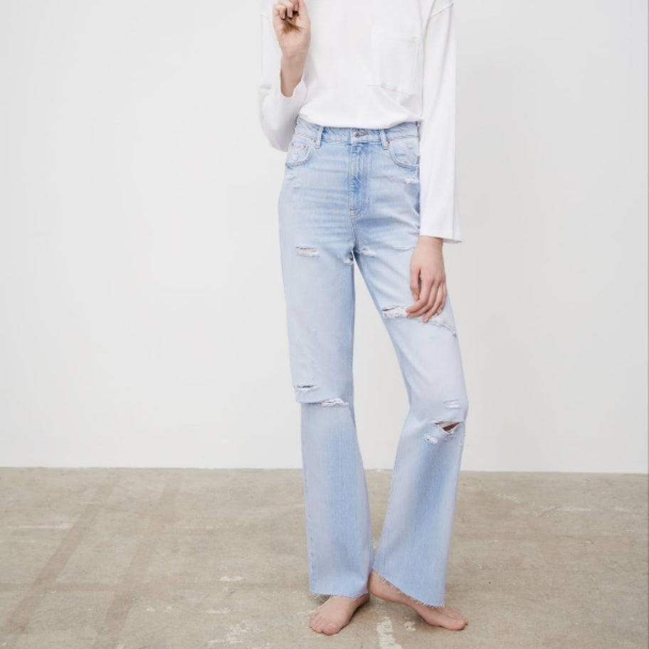90 jeans full length zara outlet